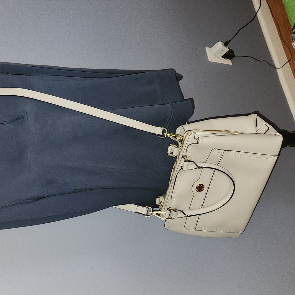 Steve Madden gray all leather carry or crossbody bag EUC - Picture 12 of 12